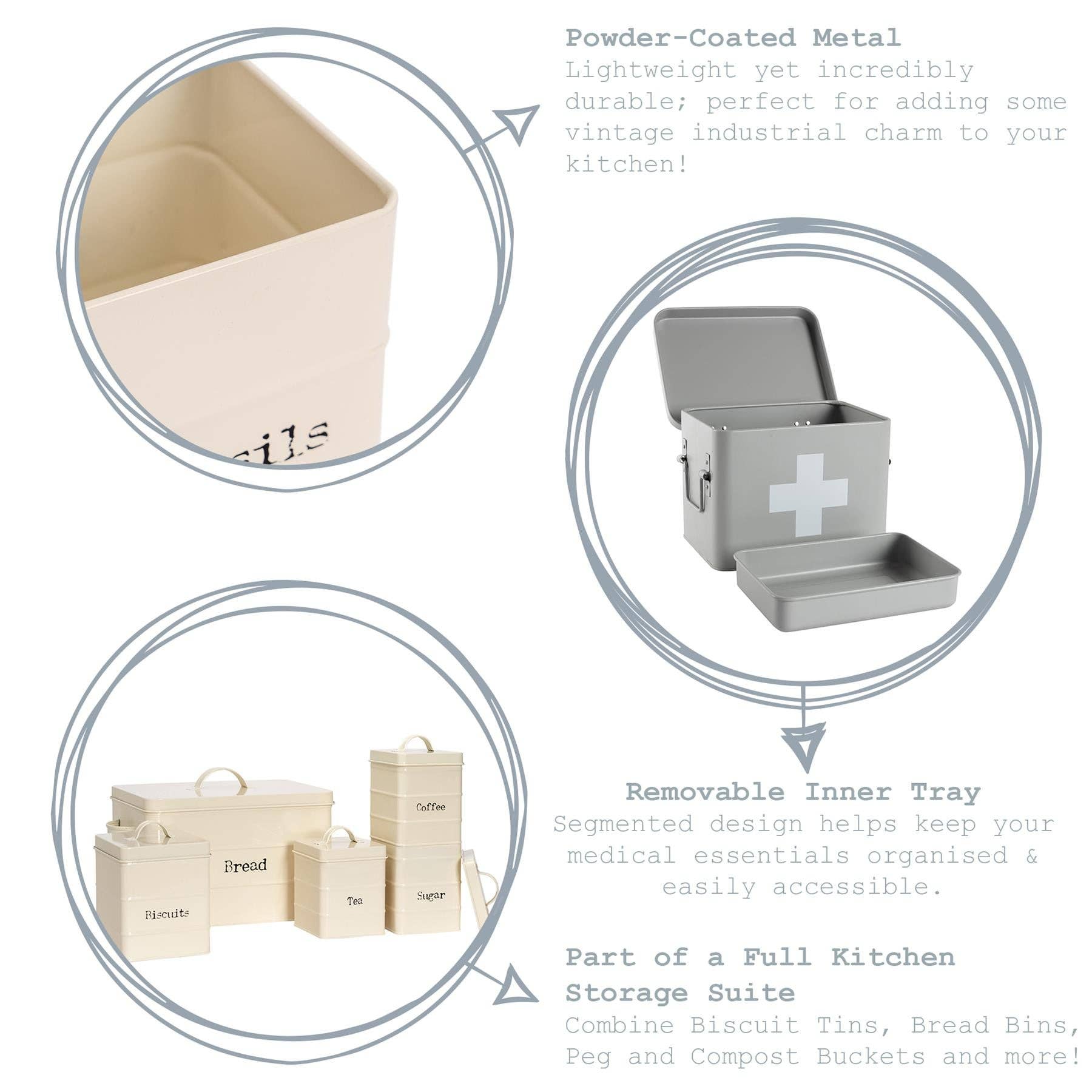 First Aid Storage Canister - White