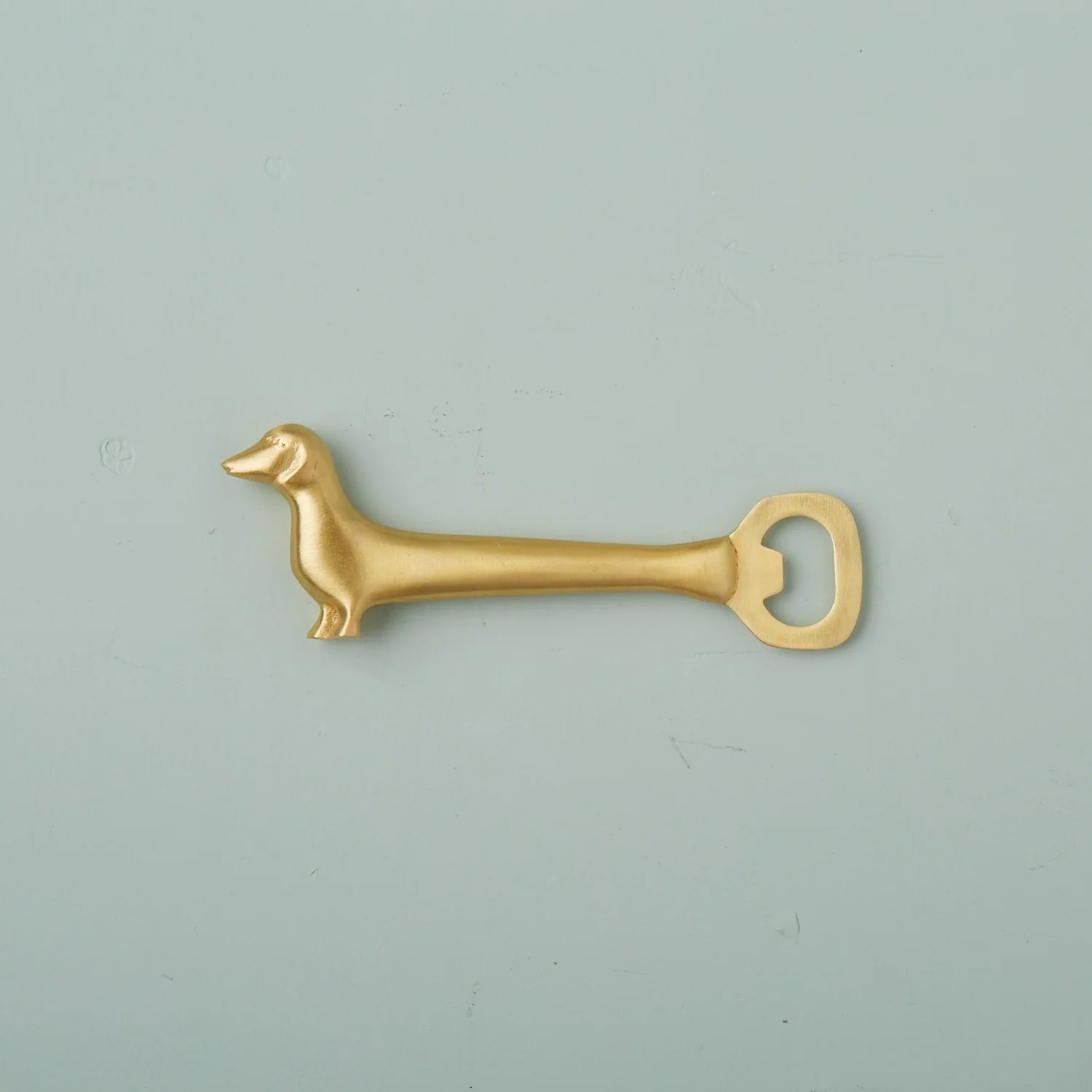 Gold Dachshund Bottle Opener