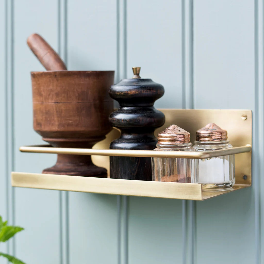Fog Linen Brass Shelf
