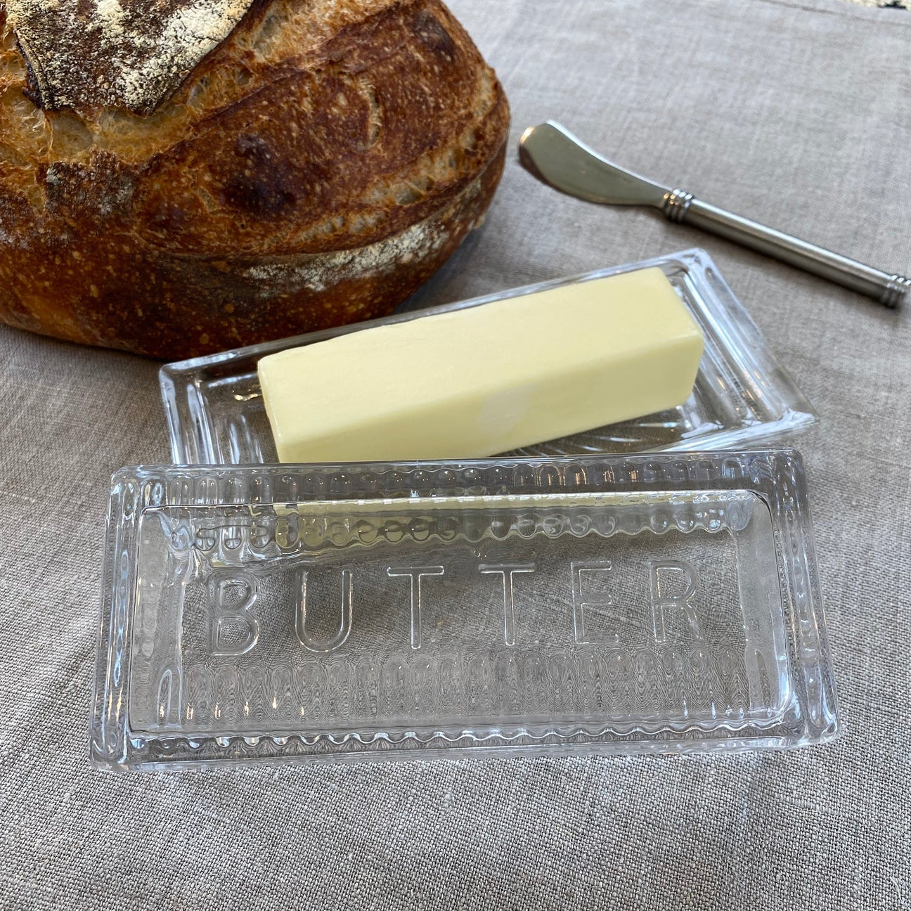 Glass Butter Dish