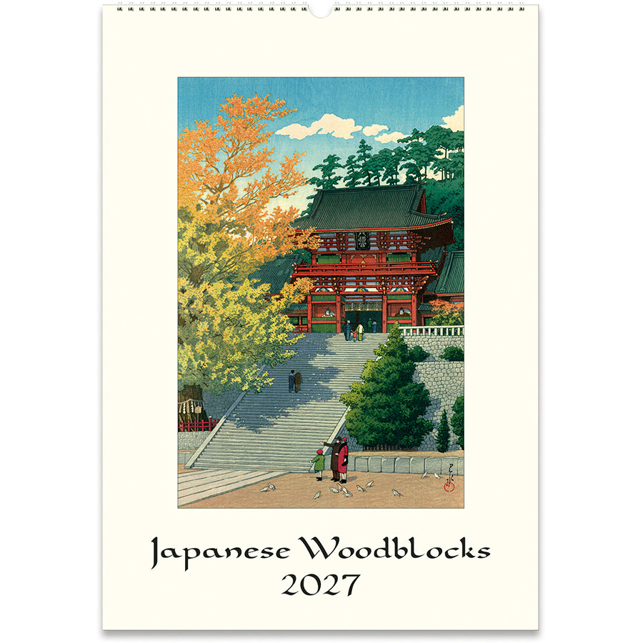 Japanese Woodblocks 2027 Wall Calendar
