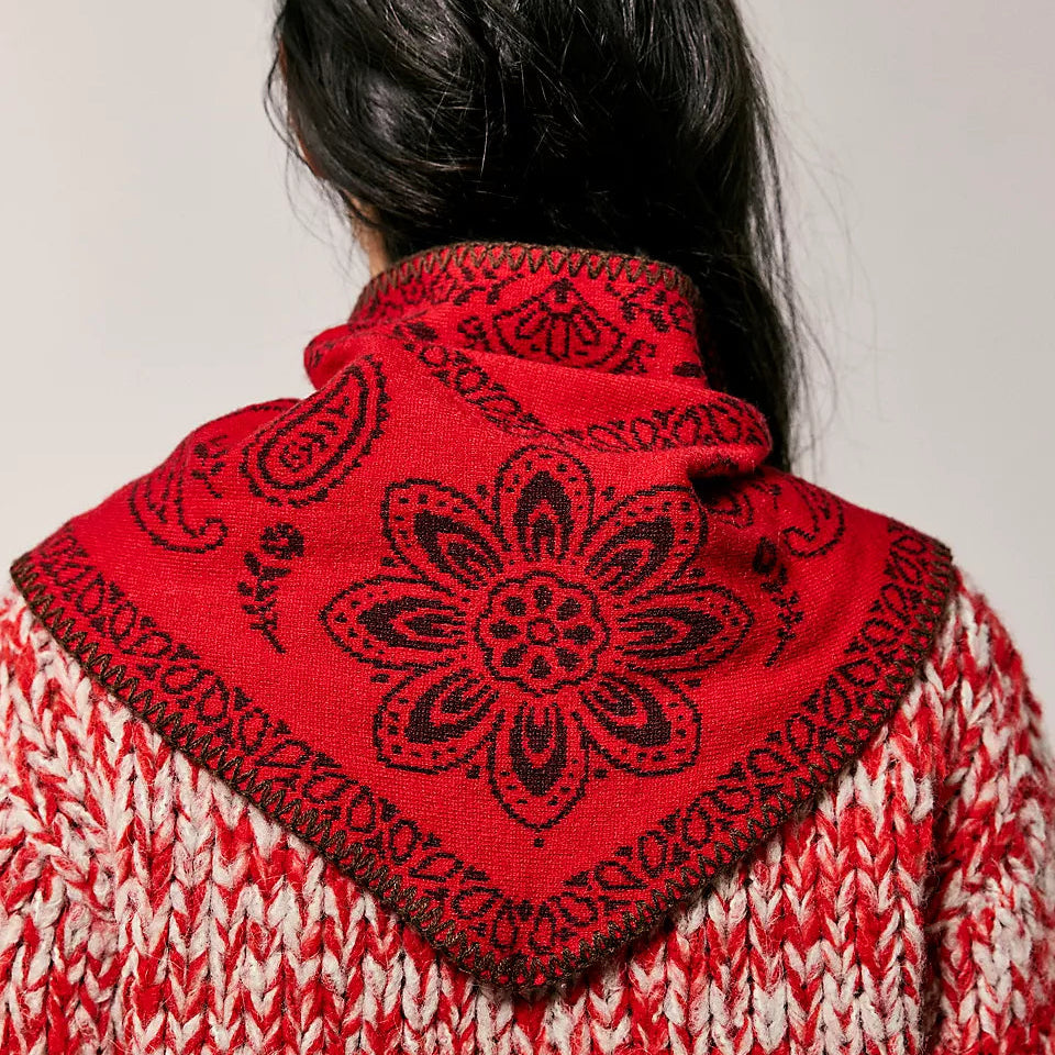 Carmen Knitted Triangle Scarf
