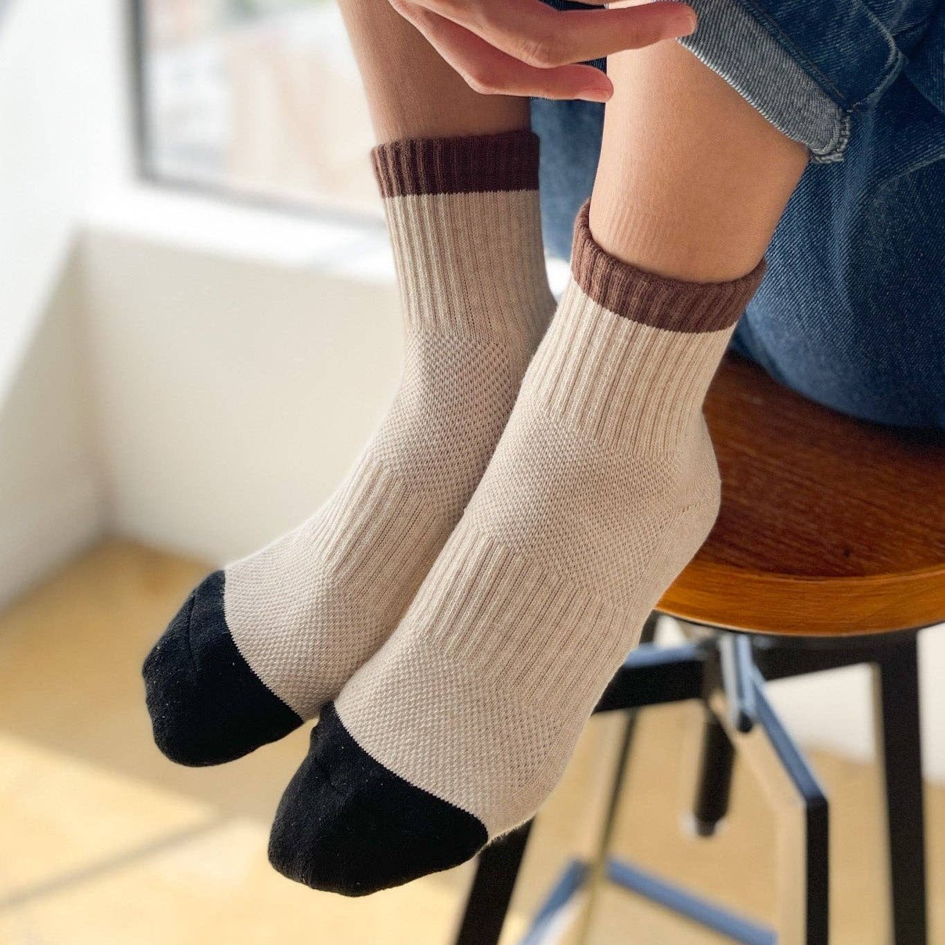 Color Block Girlfriend Socks