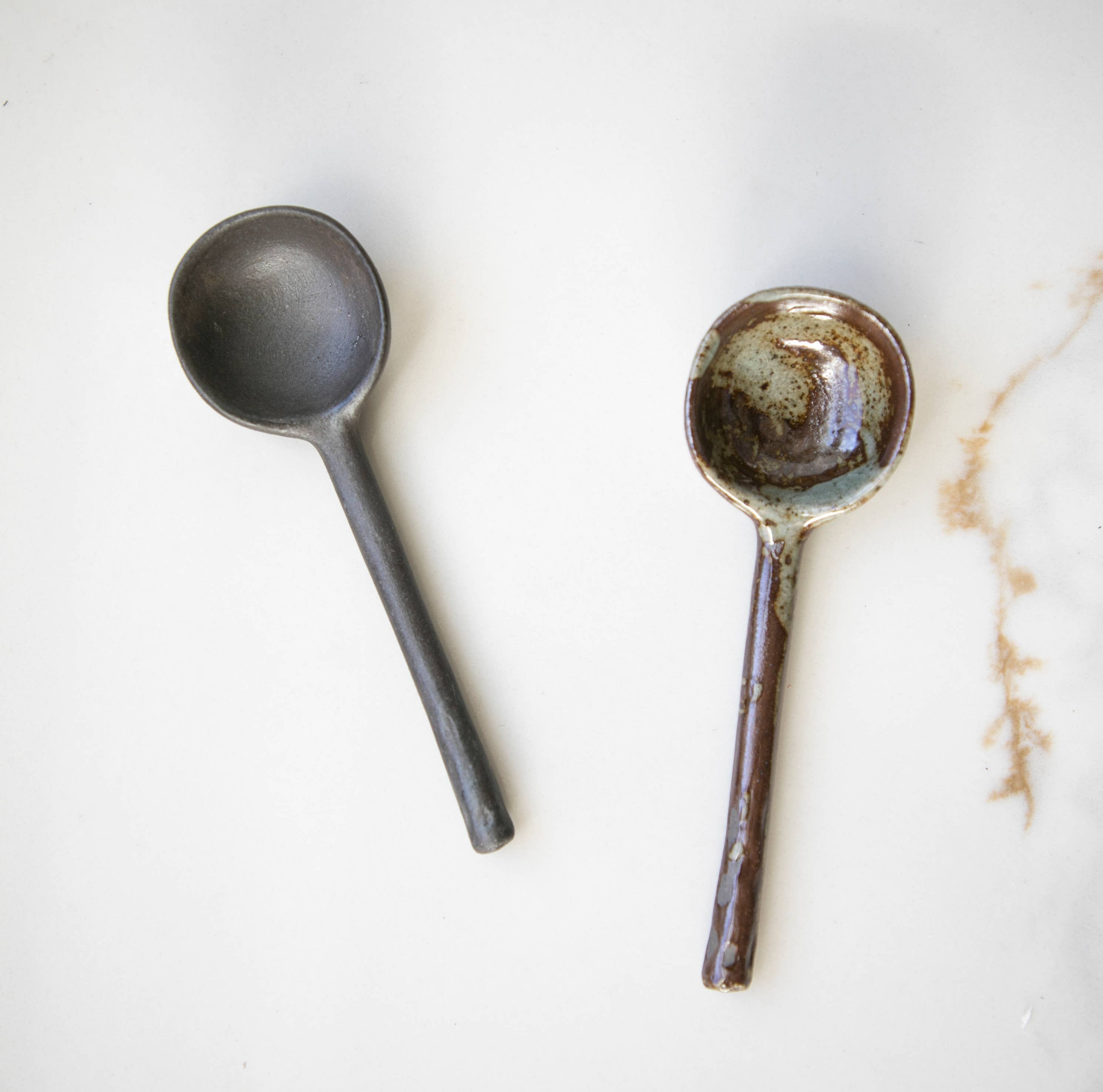 Dark Ceramic Spoons