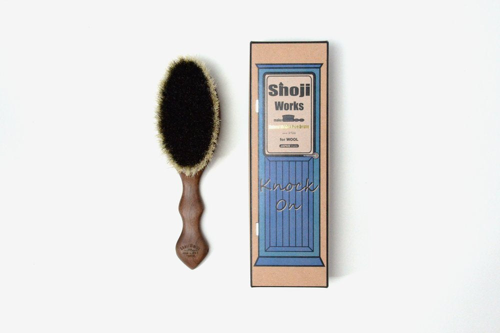 Walnut Clothes Brush for Wool