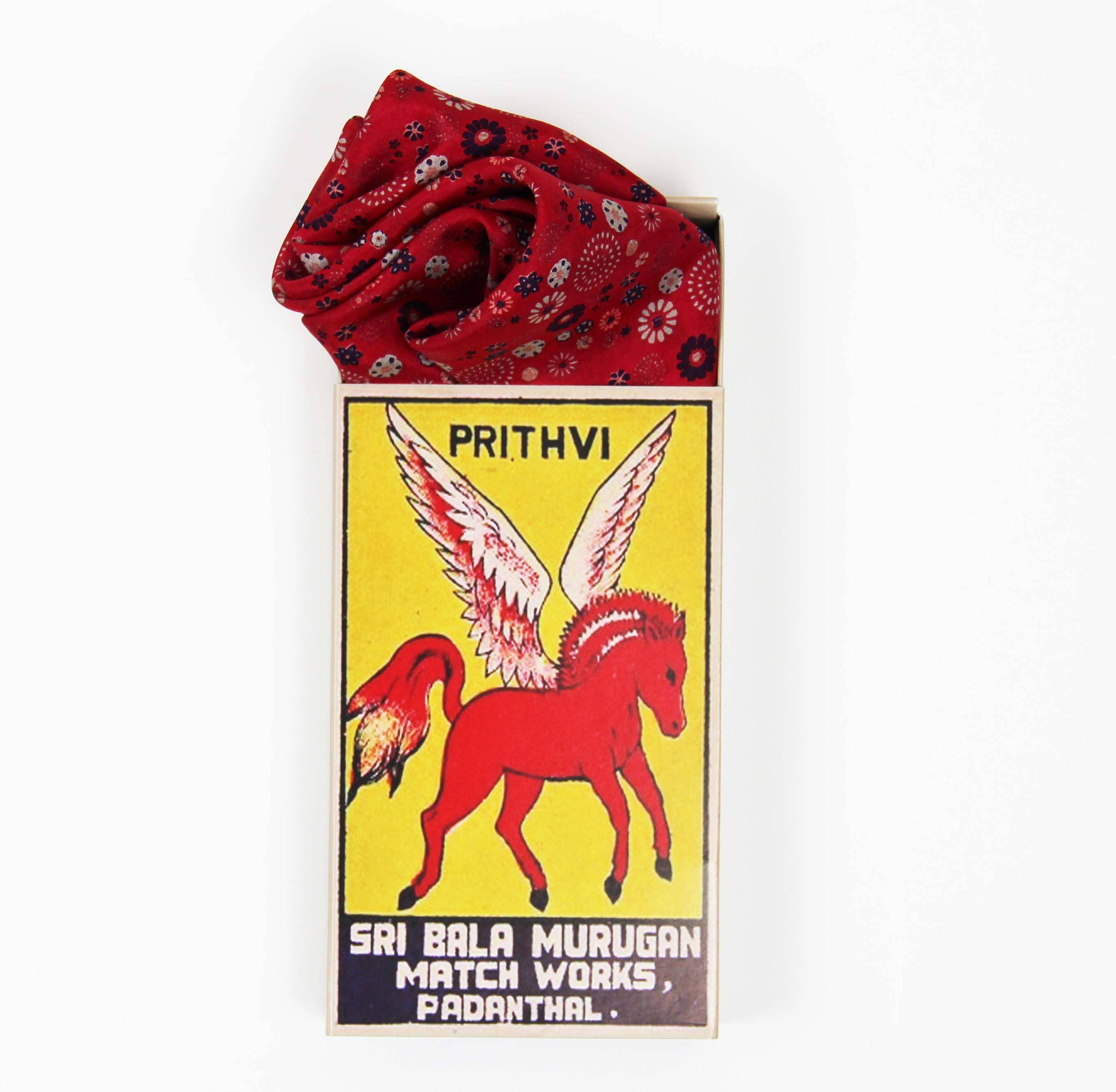 Mini Hanami Red Scarf