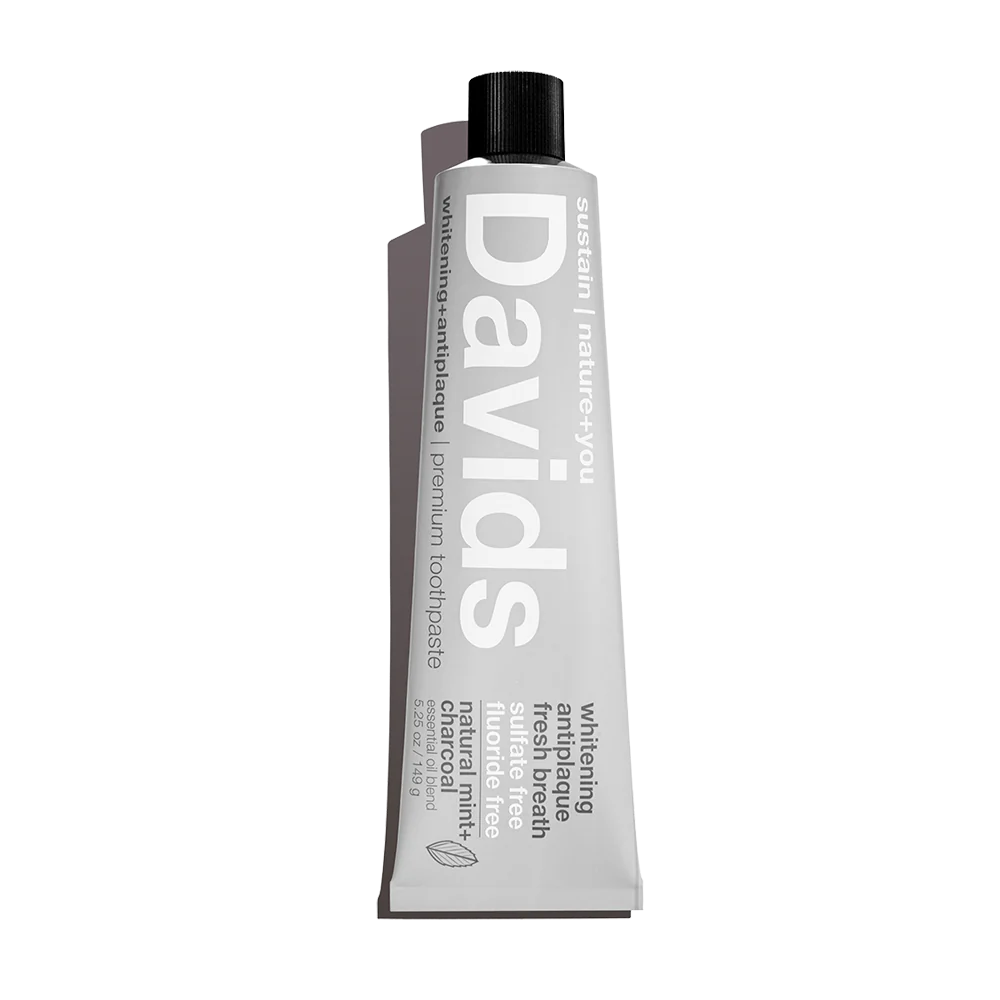 Davids Natural Toothpaste - Charcoal + Peppermint - 5.25 oz
