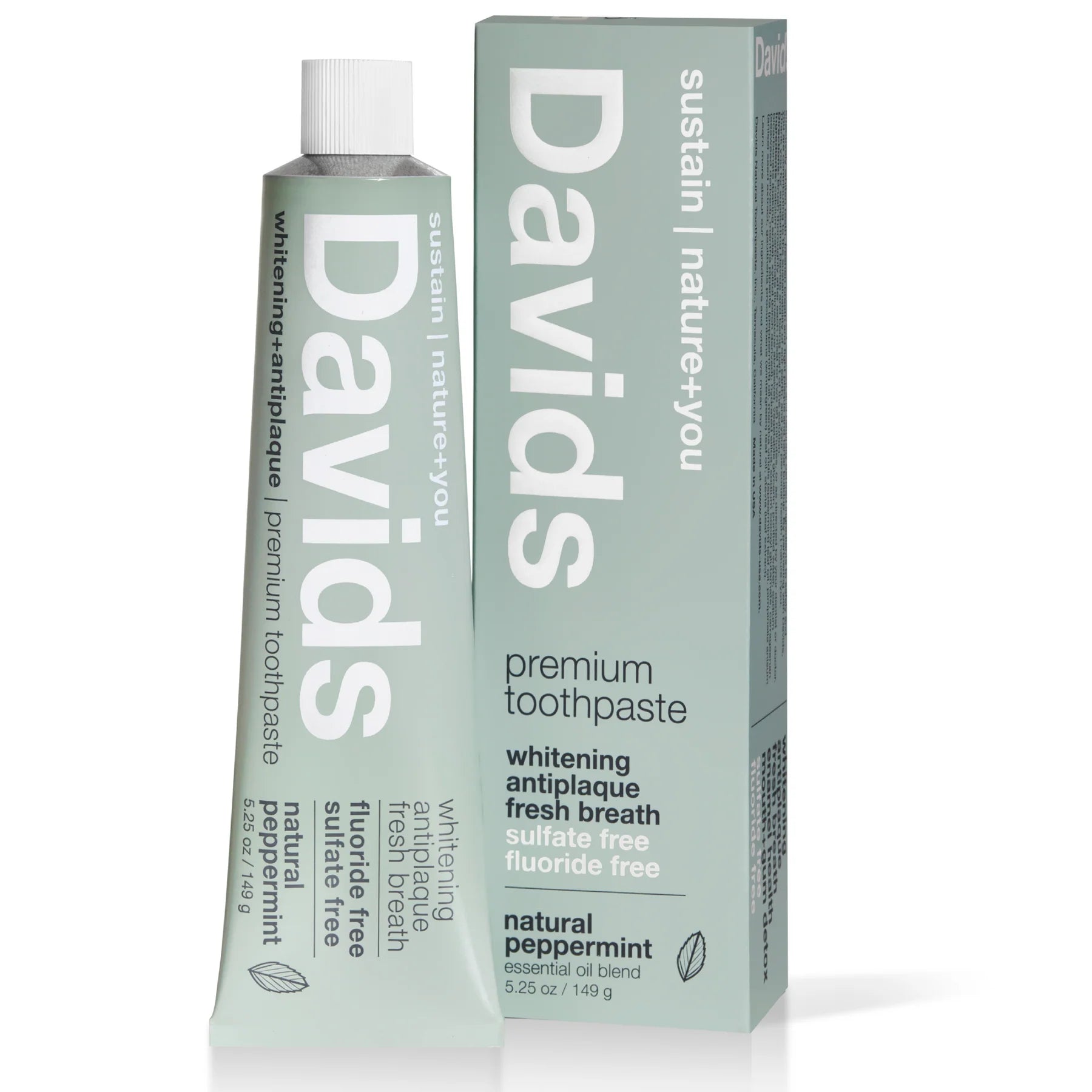 Davids Natural Toothpaste - Peppermint - 5.25 oz