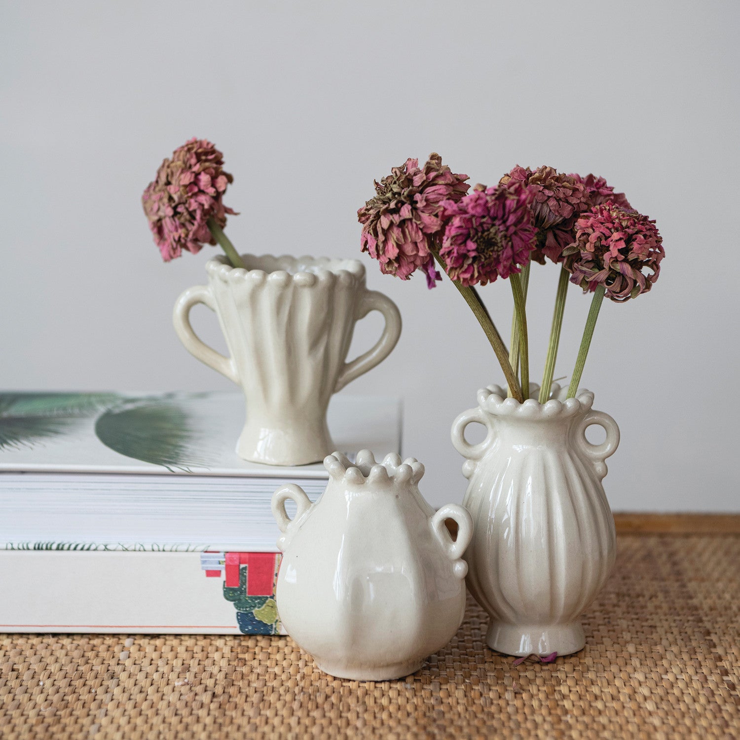 Stoneware Vase with Handles