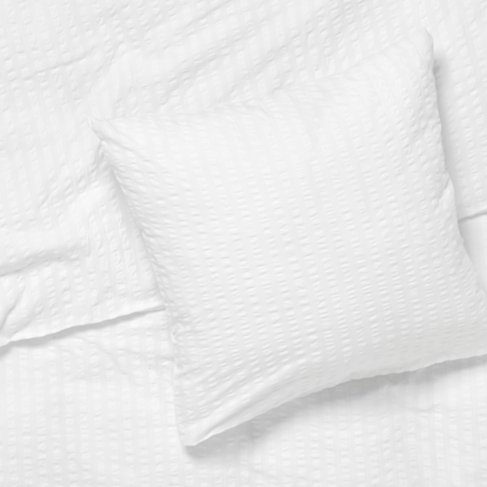 JUNA Bæk&Bølge Duvet Cover Set, King, White/White