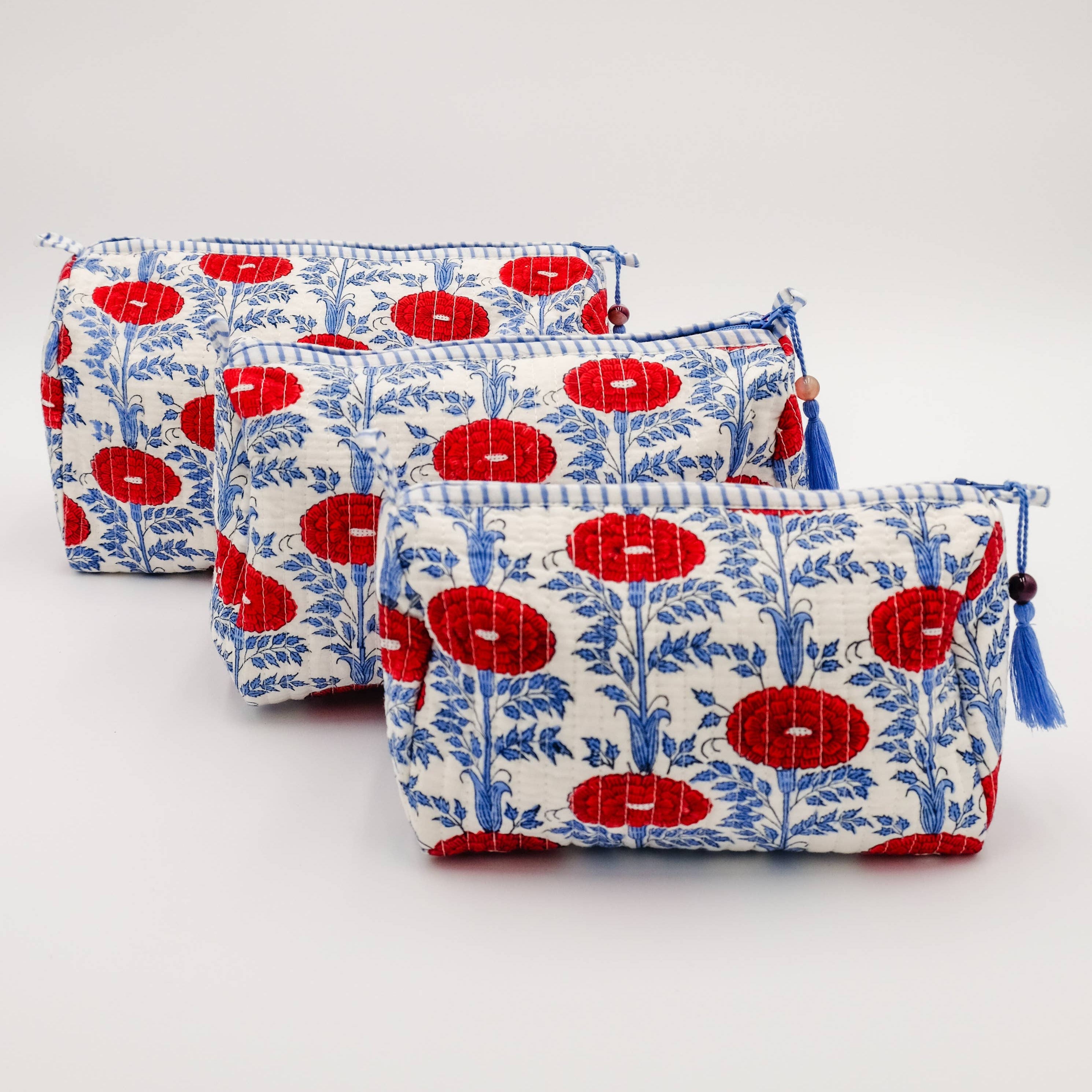 Araminta Blockprint Toiletry Bag