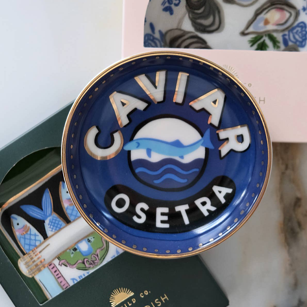 Caviar Porcelain Trinket Dish