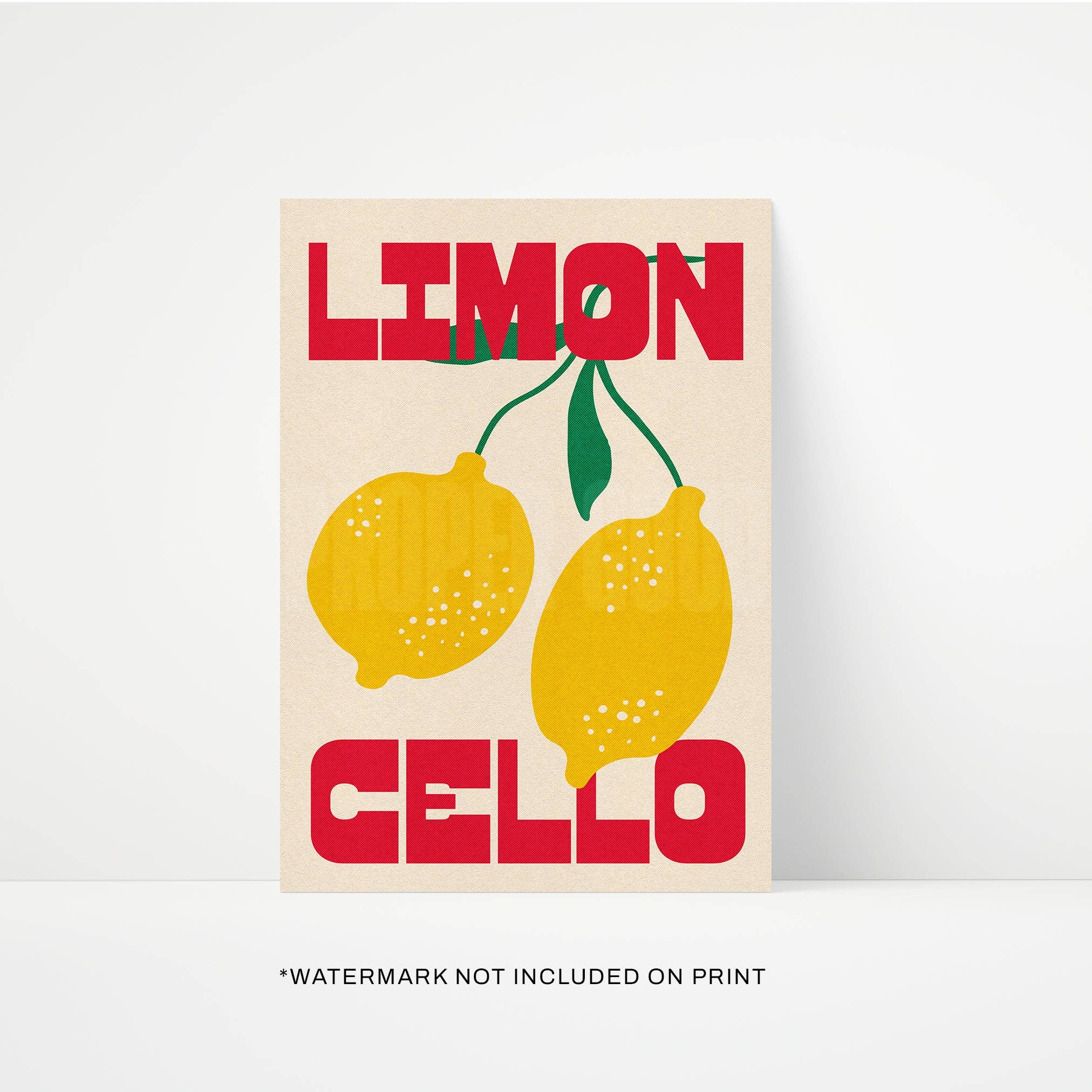 Cocktail Art Print – Limoncello Wall Art