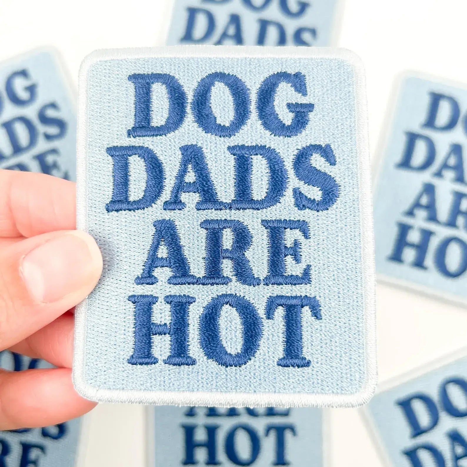 Dog Dads Are Hot Patch – Funny Iron On Patch for Dog Lovers