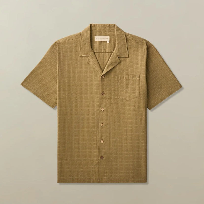 Fez Shirt in Cotton Dobby - Men's