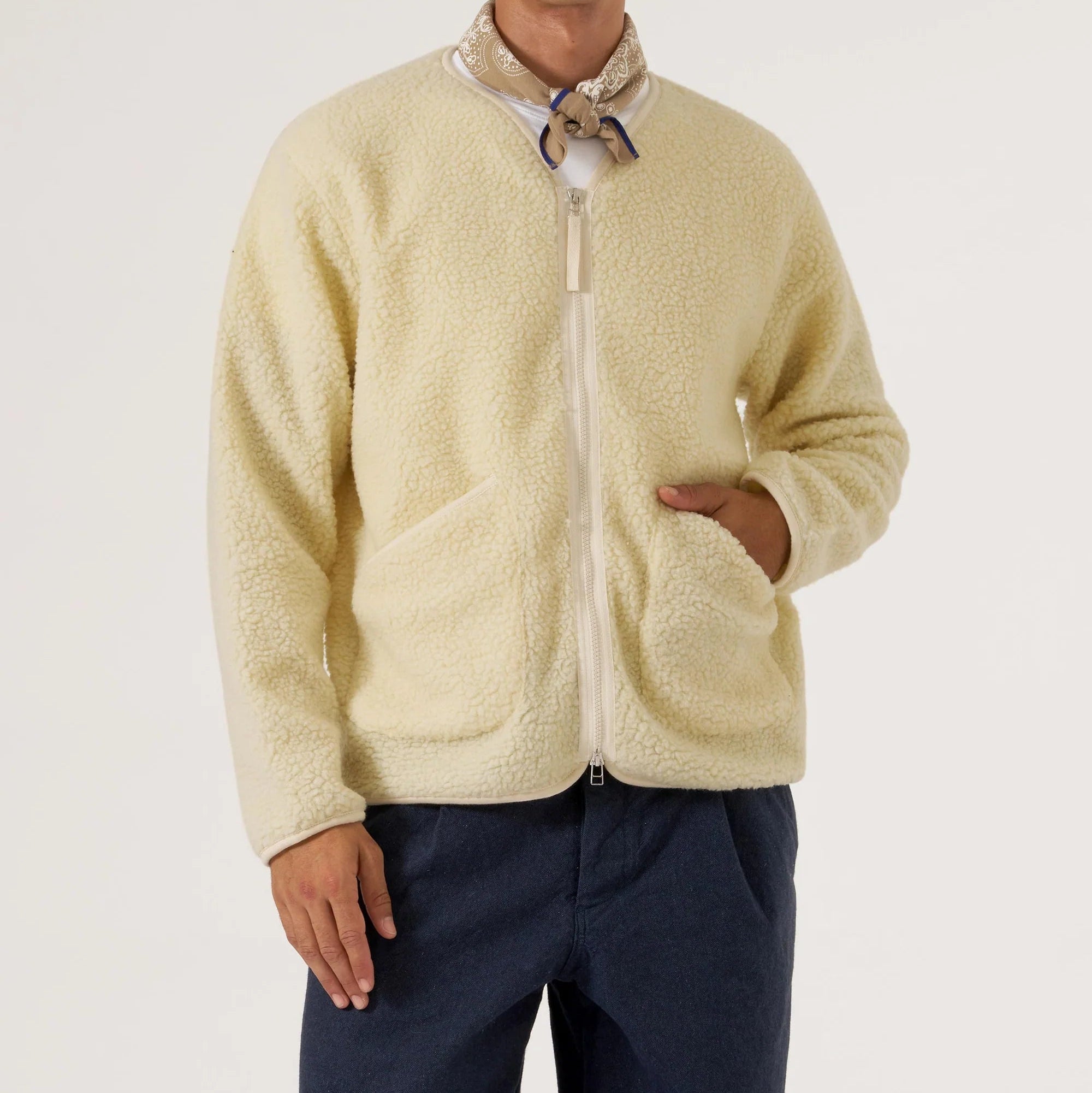 Universal Works Galaxy Fleece Zip Liner Jacket