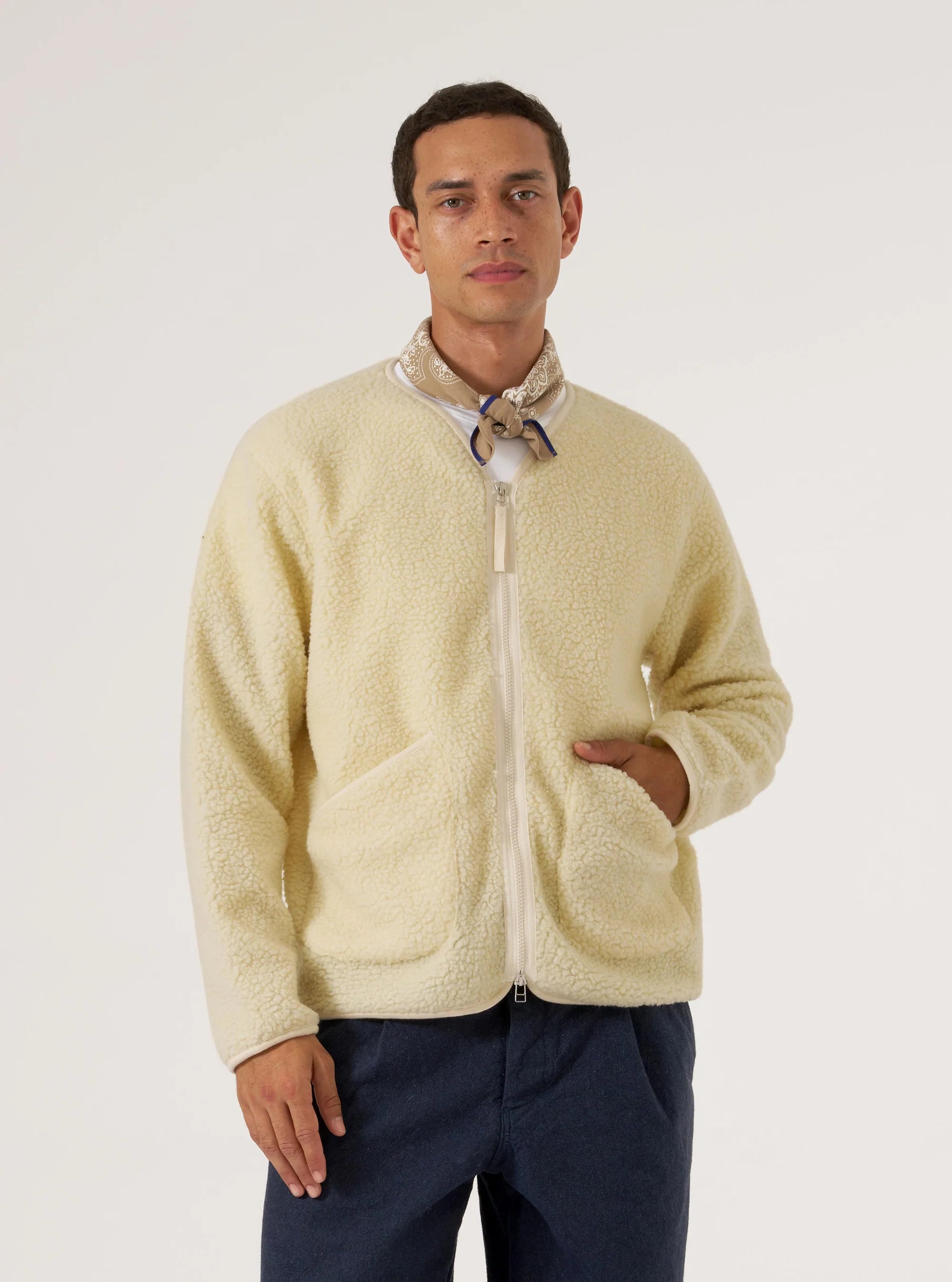 Universal Works Galaxy Fleece Zip Liner Jacket