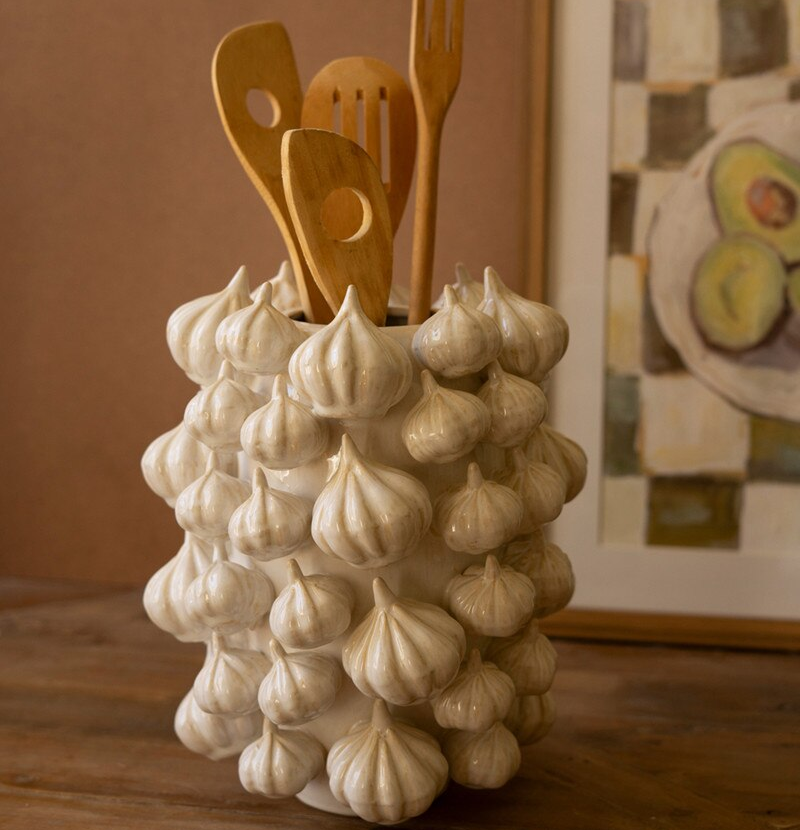Ceramic Produce Vase - Garlic