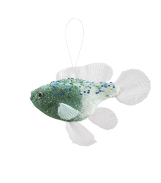Fish ornament with glitter