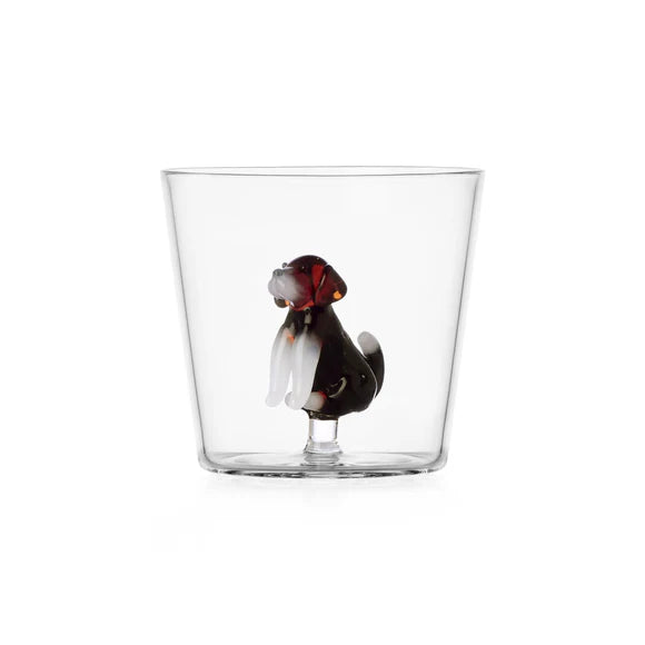 English Fox Hound Glass Tumbler