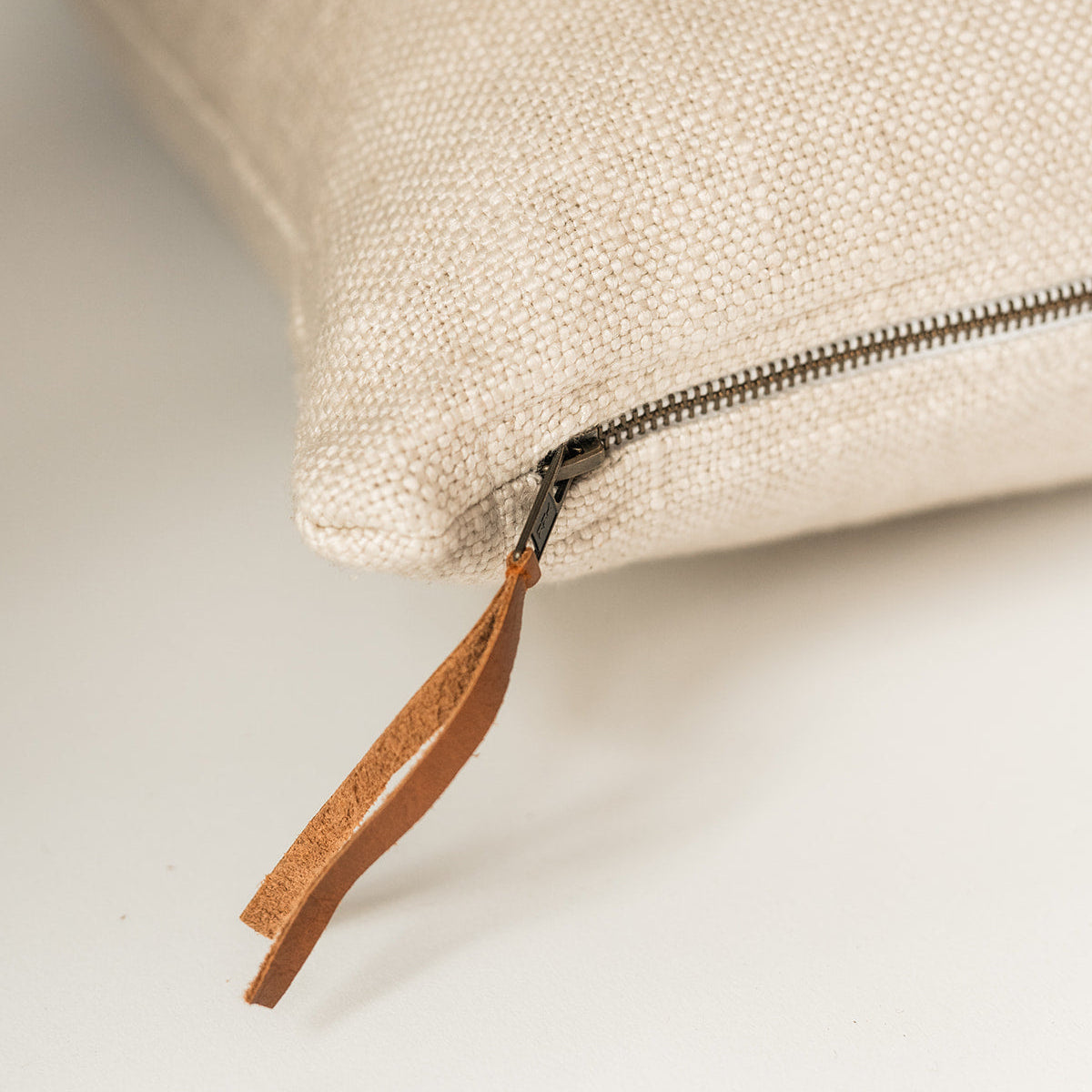 Luxe Linen Knife Edge Square Throw Pillow