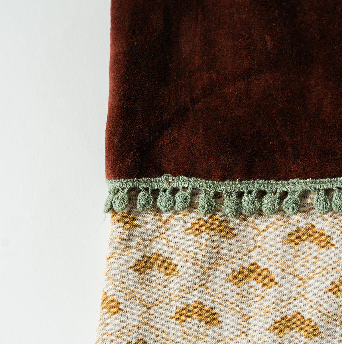 Regal Block Print Stocking