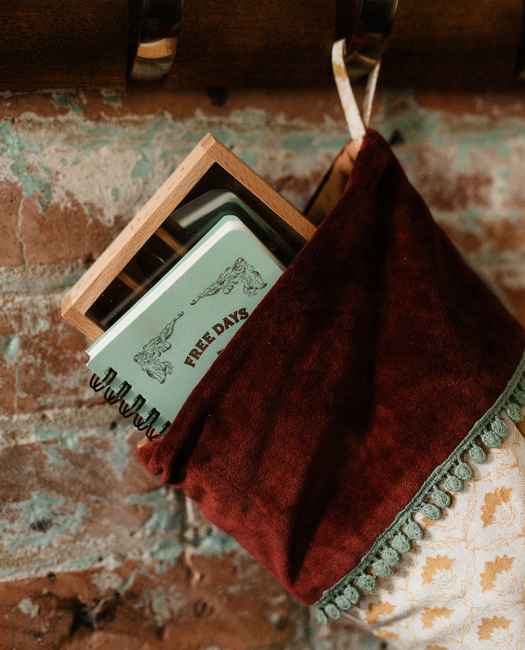 Regal Block Print Stocking