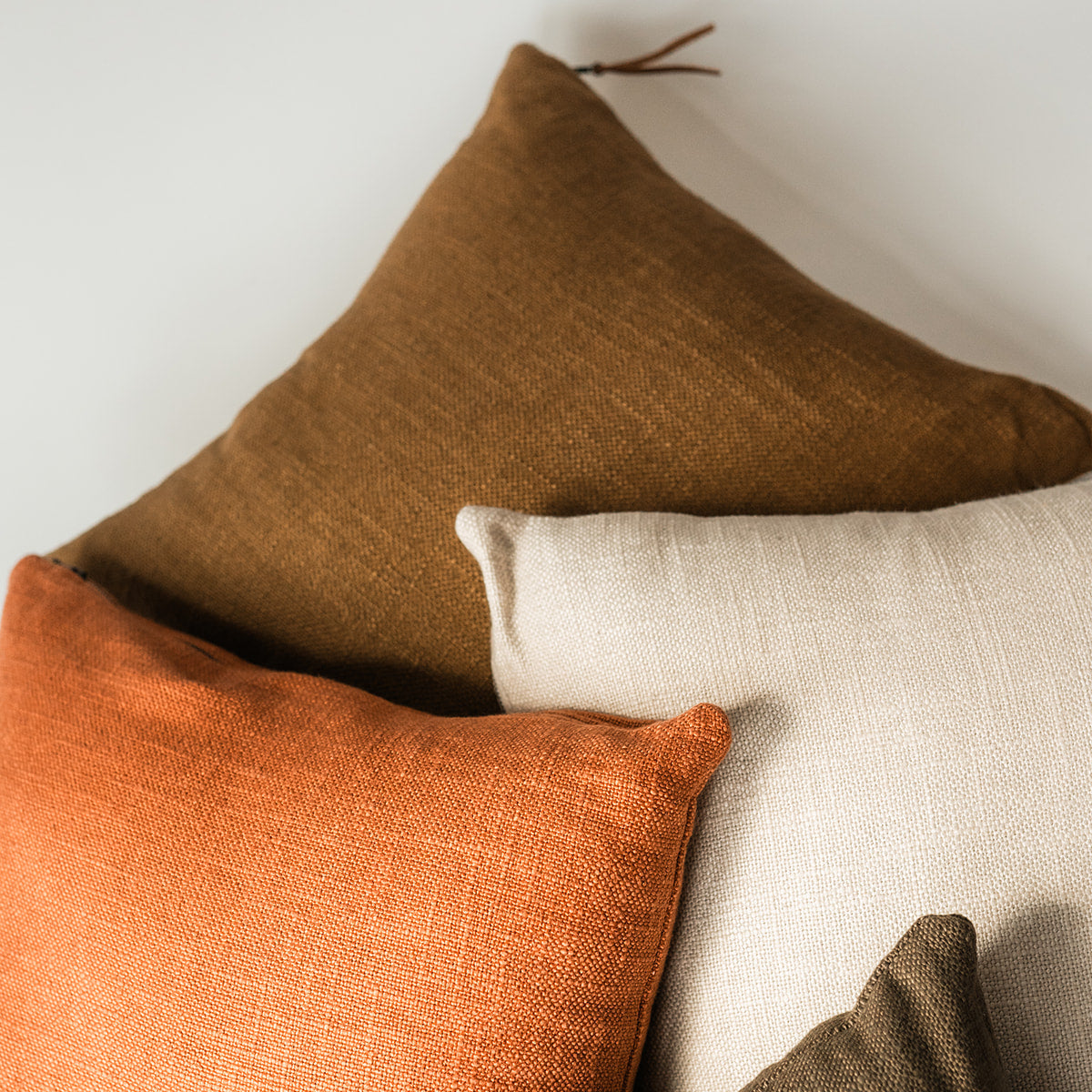 Luxe Linen Knife Edge Square Throw Pillow