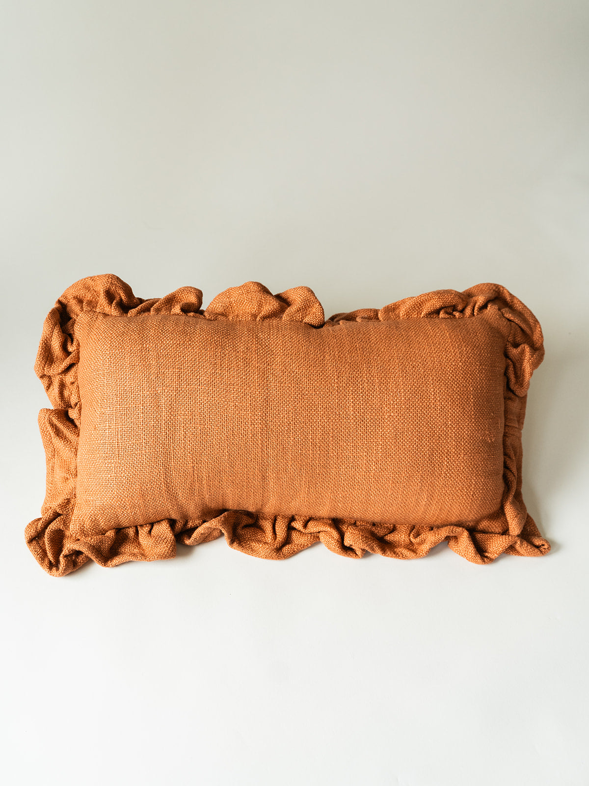 Luxe Linen Ruffle Pillow