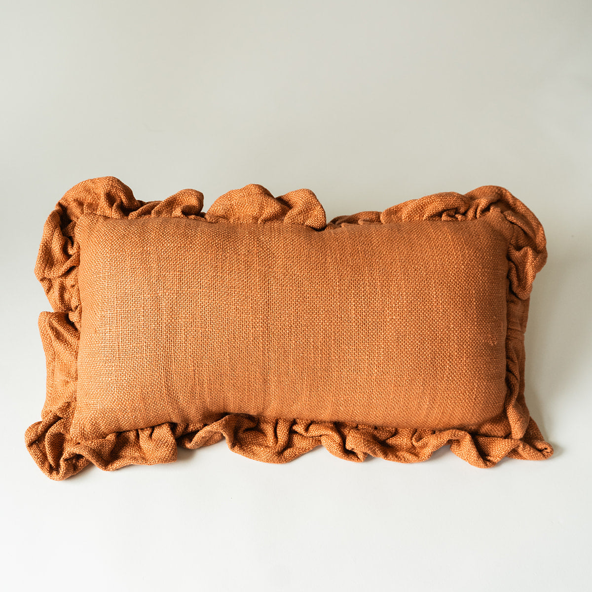 Luxe Linen Ruffle Pillow