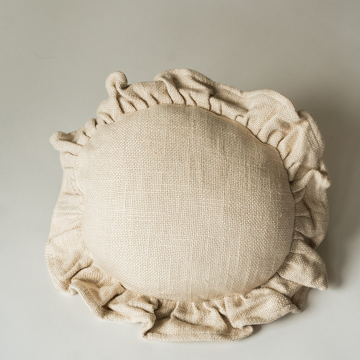 Luxe Linen Ruffle Pillow