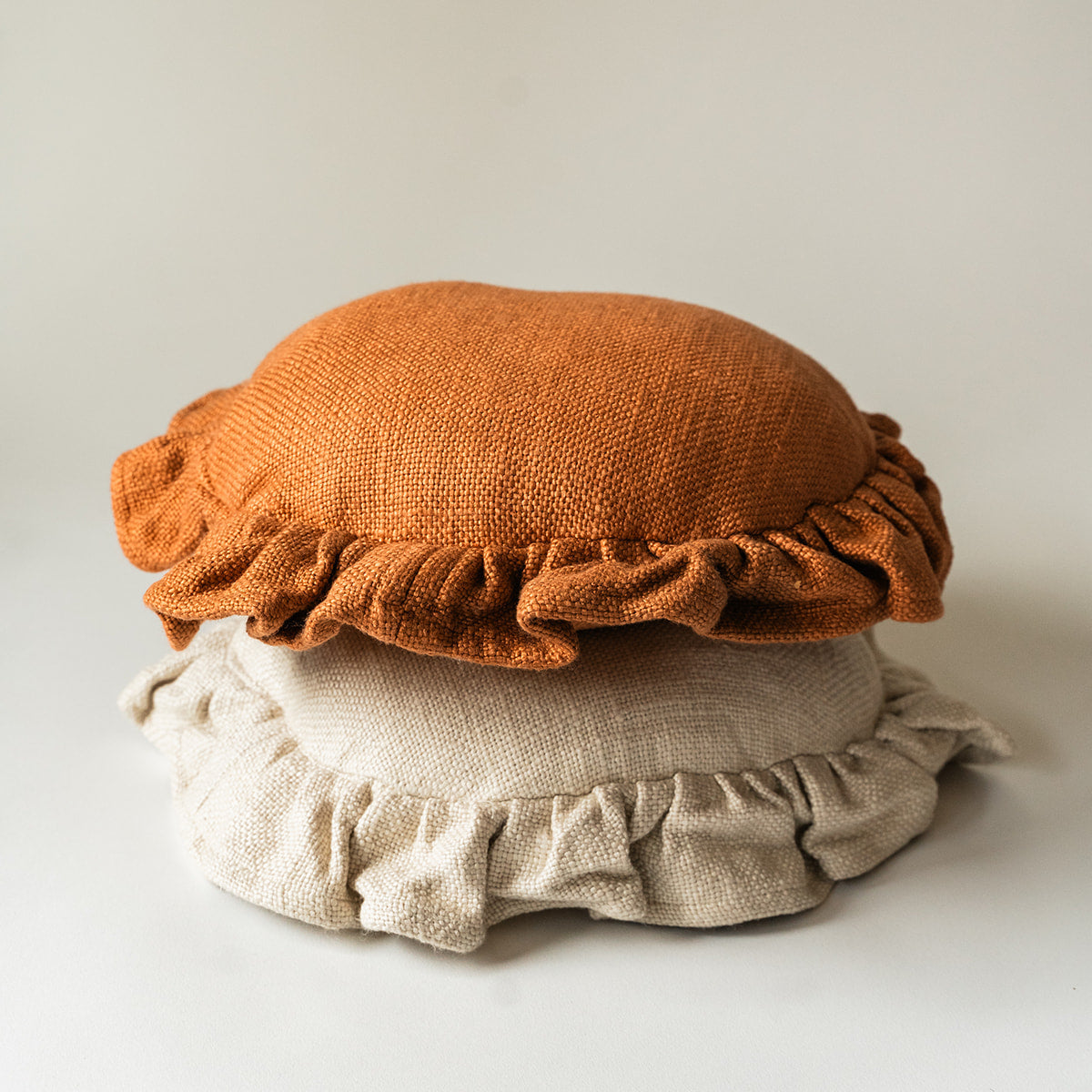 Luxe Linen Ruffle Pillow