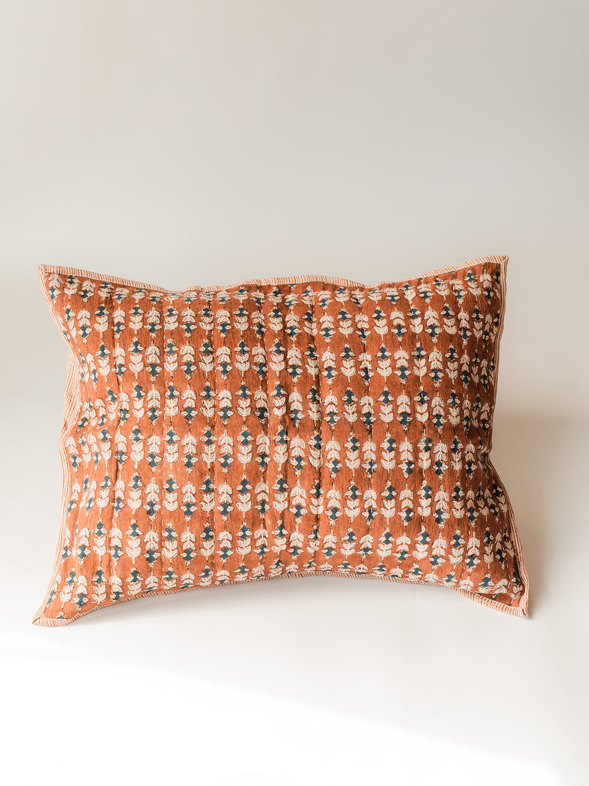 Blossom Block Print Shams S/2