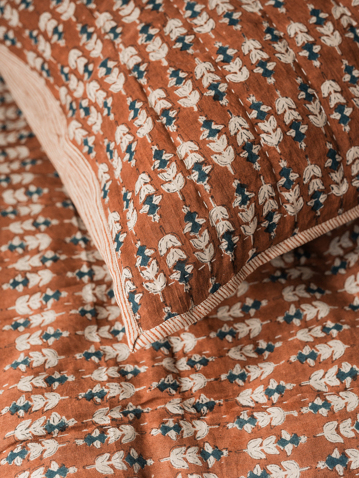 Blossom Block Print Quilt