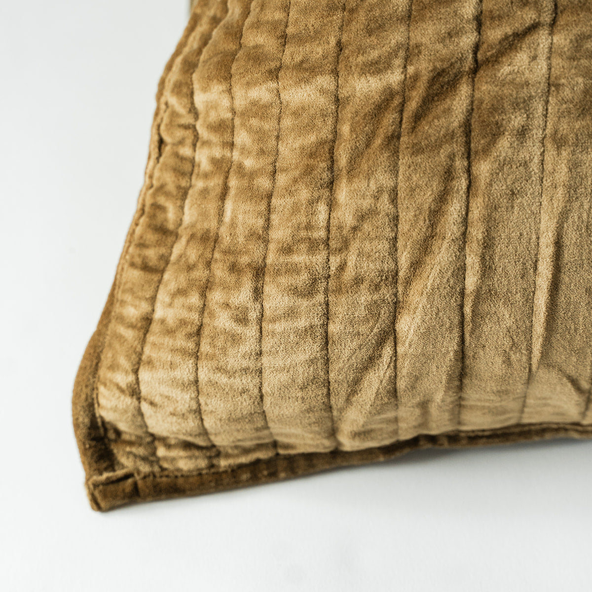 Channel Grid Velvet Shams - Set of 2