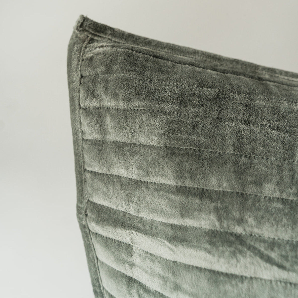 Channel Grid Velvet Shams - Set of 2