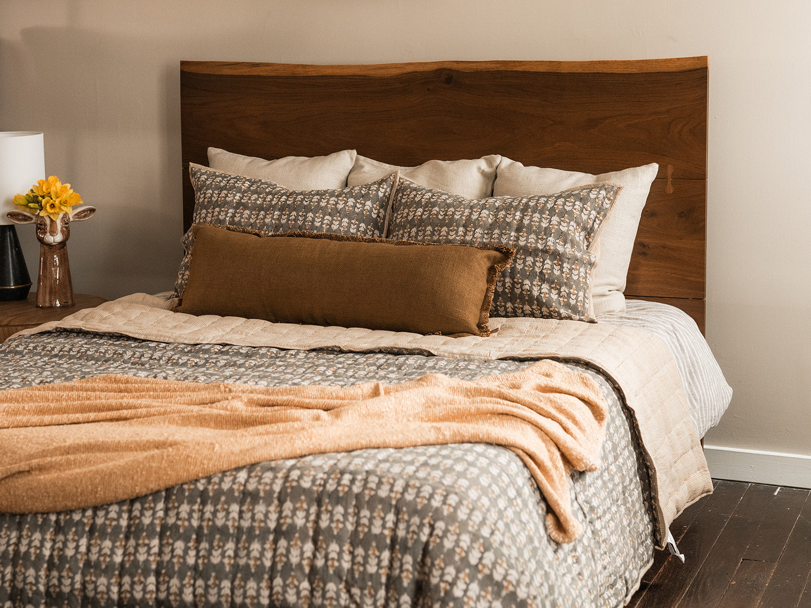 Paolo Live Edge Oak Bed