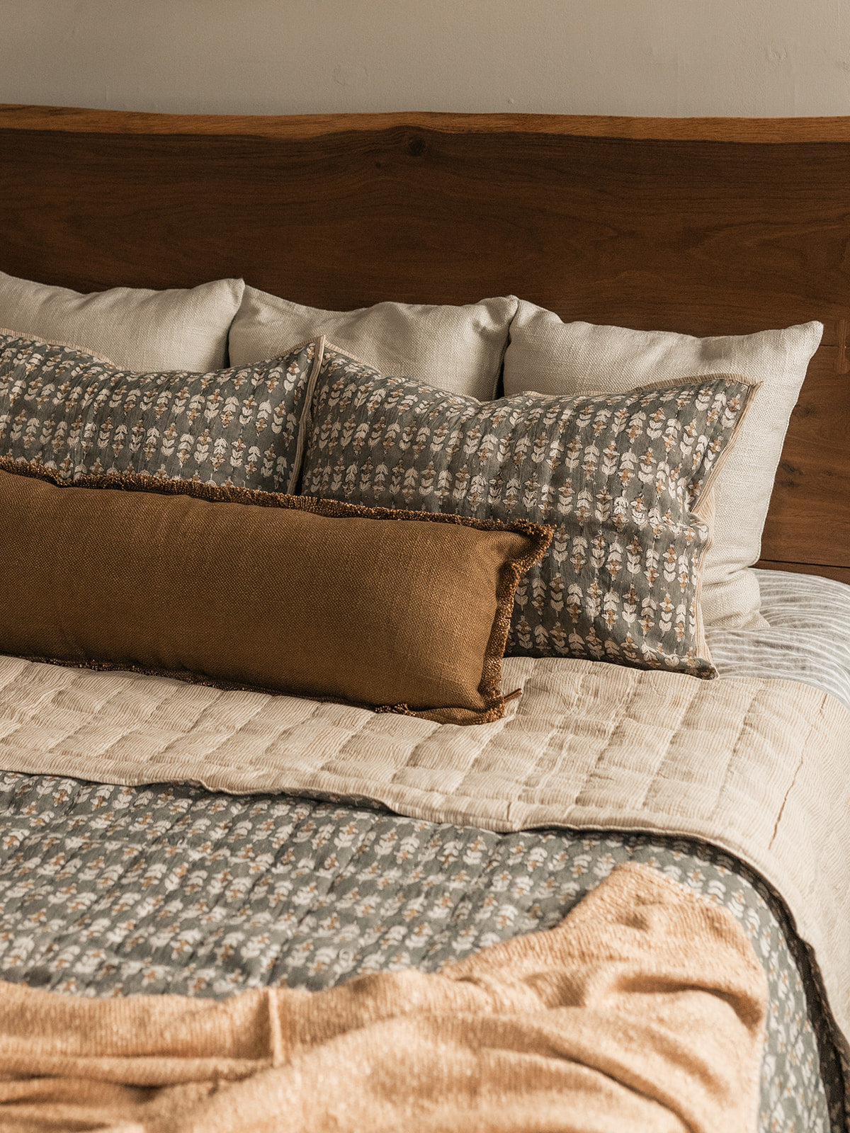 Paolo Live Edge Oak Bed