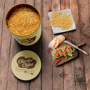 Charles Chips Potato Sticks Tin Case