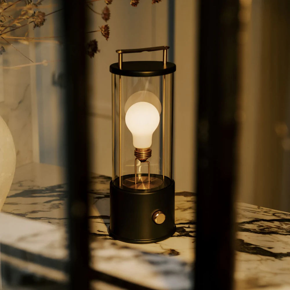 The Muse Portable Lamp - Hackles Black