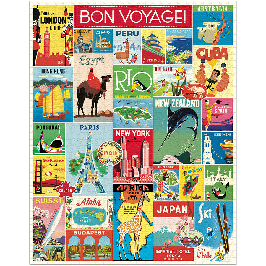 Vintage Travel Puzzle