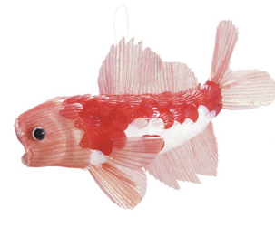 Fish ornament with glitter