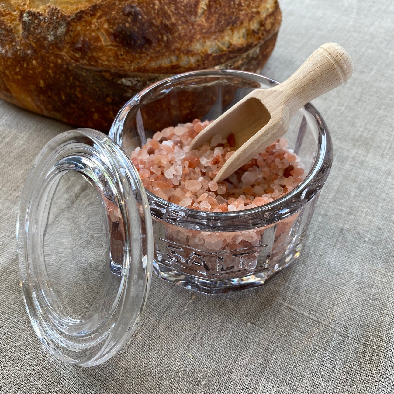 Salt Pot with Scoop