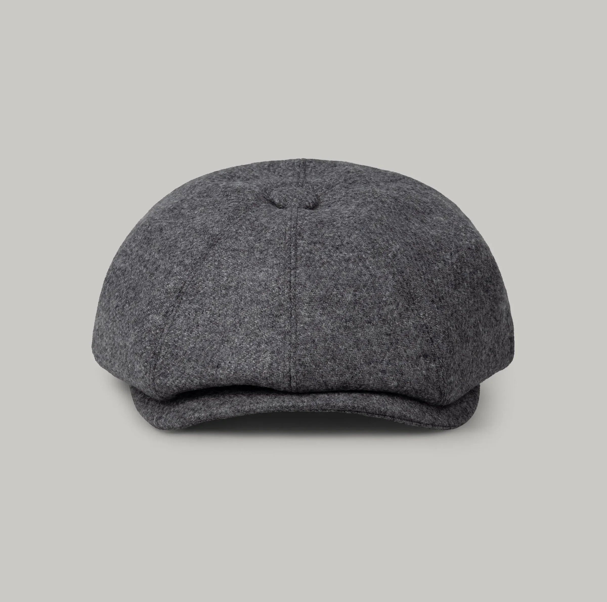 Baker Boy Hat - Silver Grey Wool