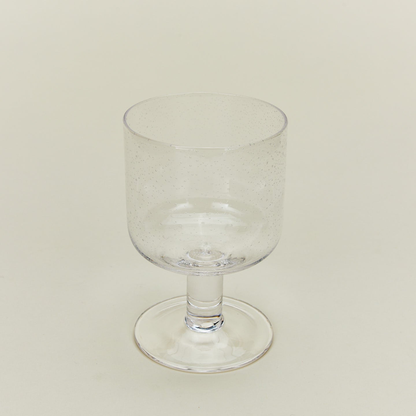 SIMPLE SEEDED GLASSWARE - STEMMED - SET OF 4, CLEAR