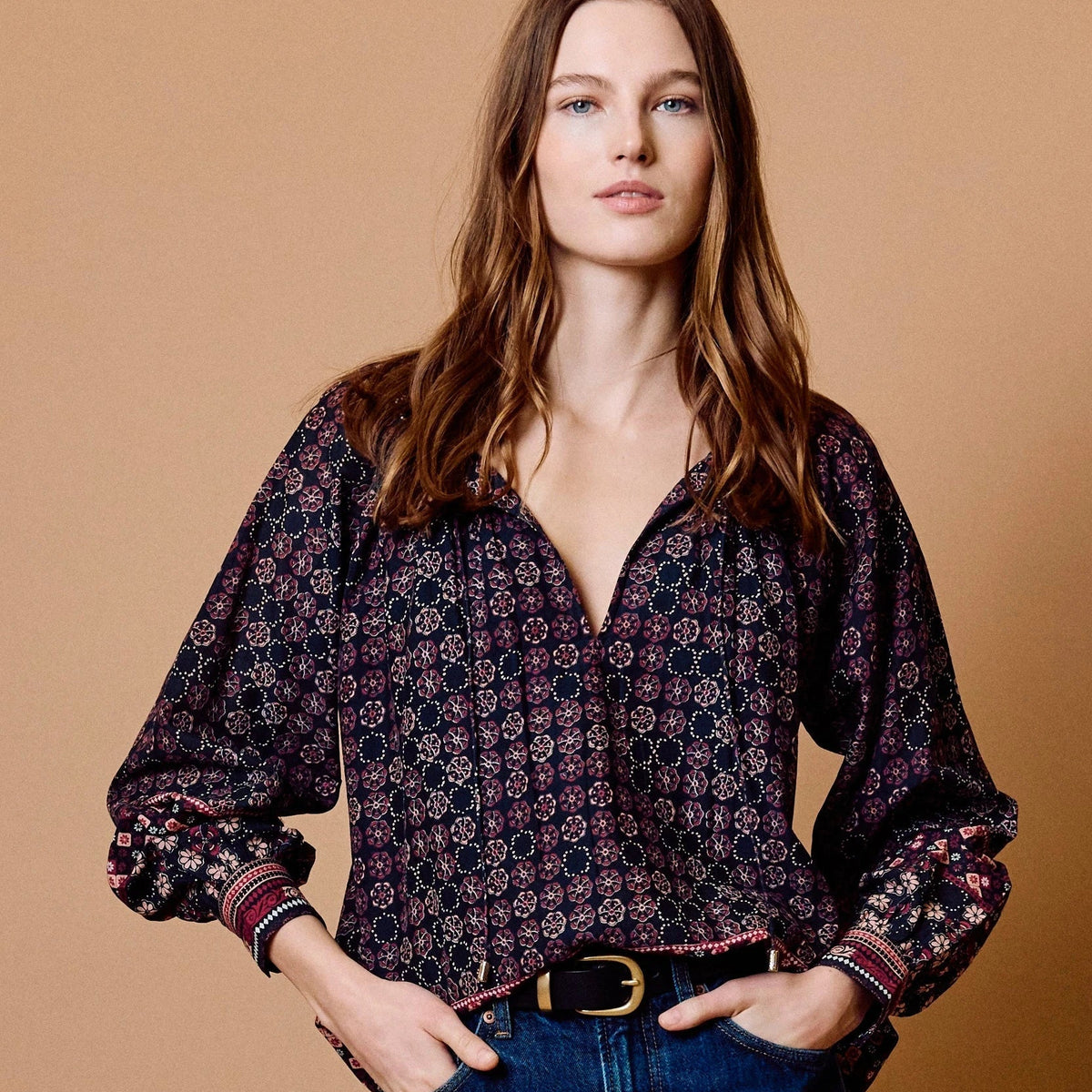 Sonya Top | Zocalo Rose Tan