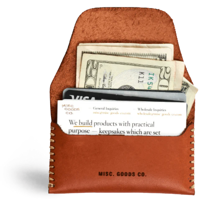 Golden Slim Tuck Wallet