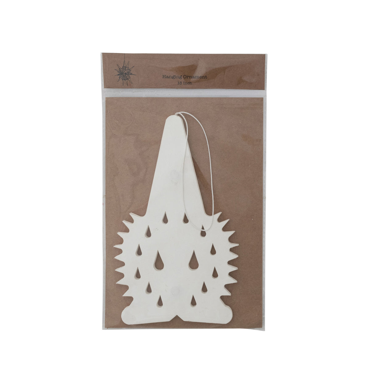 Recycled Paper Folding Snowflake Ornament