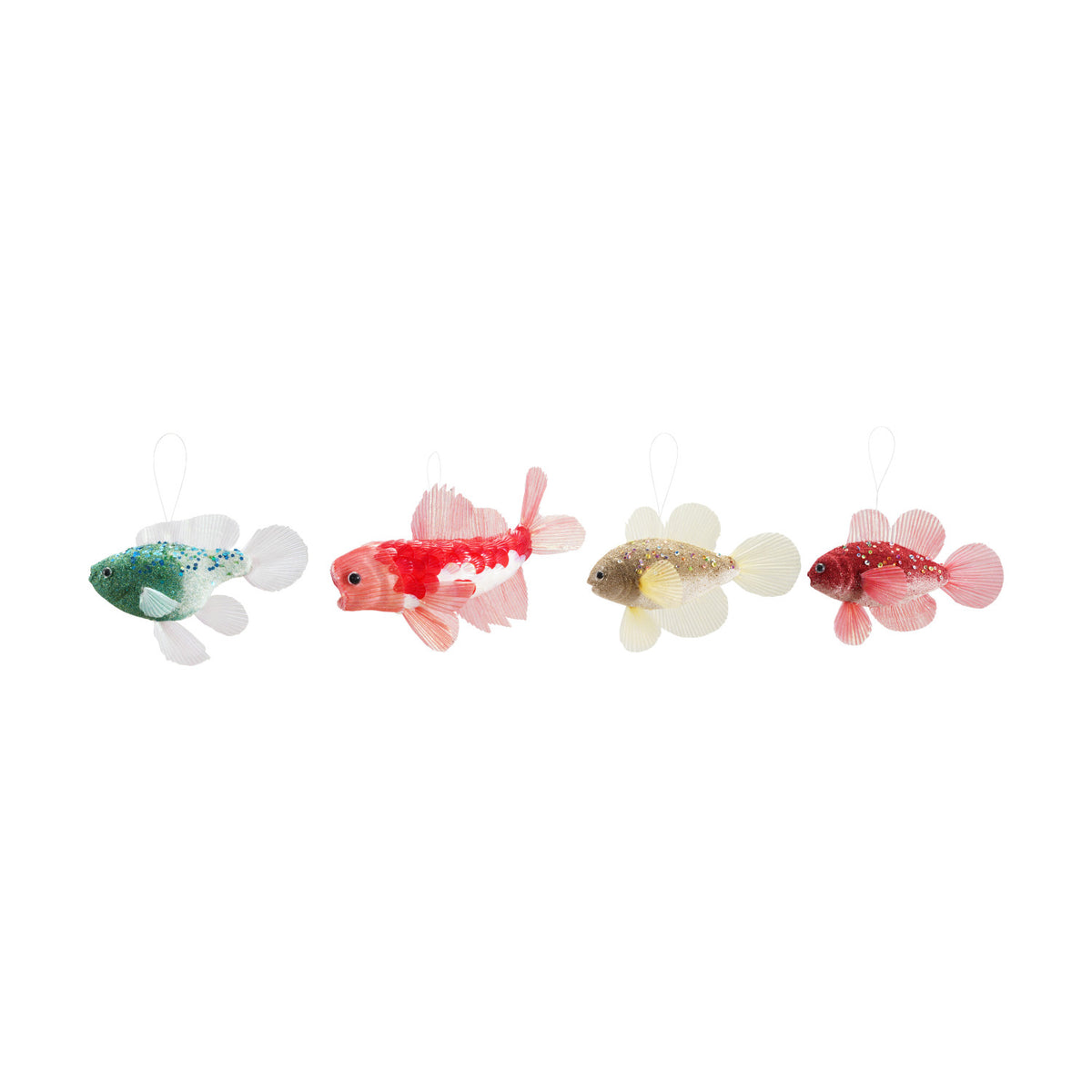 Fish ornament with glitter