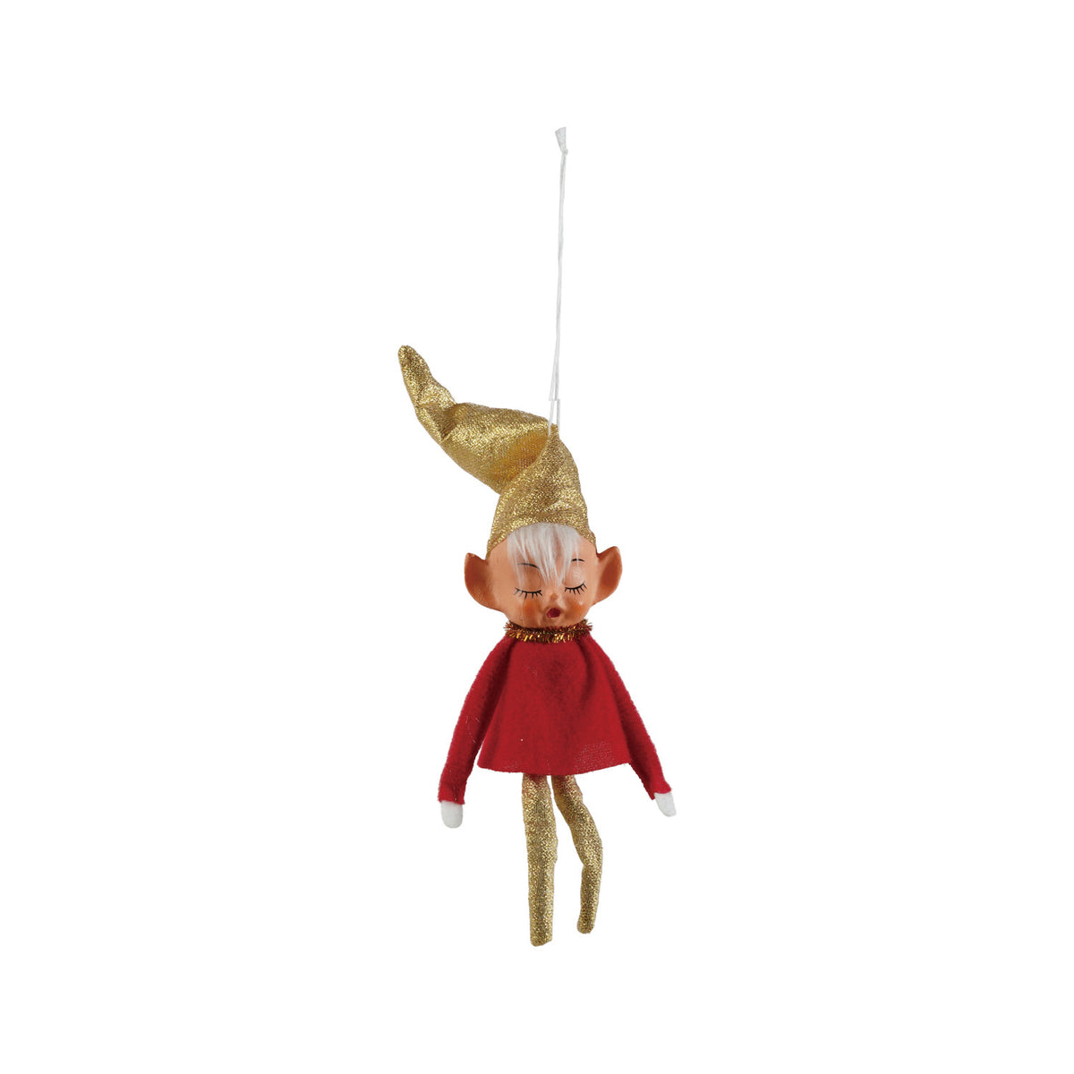Elf with Gold Stockings and Hat Ornament